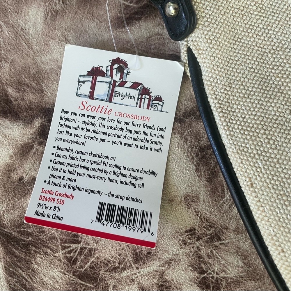 Brighton Scottie Heart Dog Crossbody Bag - Picture 3 of 5